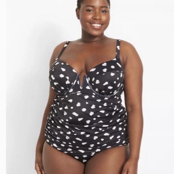Lane Bryant Other - Lane Bryant Cacique Animal Print Tankini Swim Set Plus Size 18